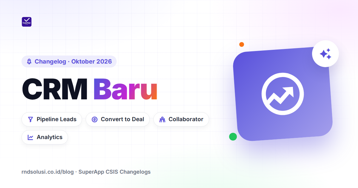CRM Baru: Pipeline Leads, Kolaborasi, dan Analytics - Cover Image