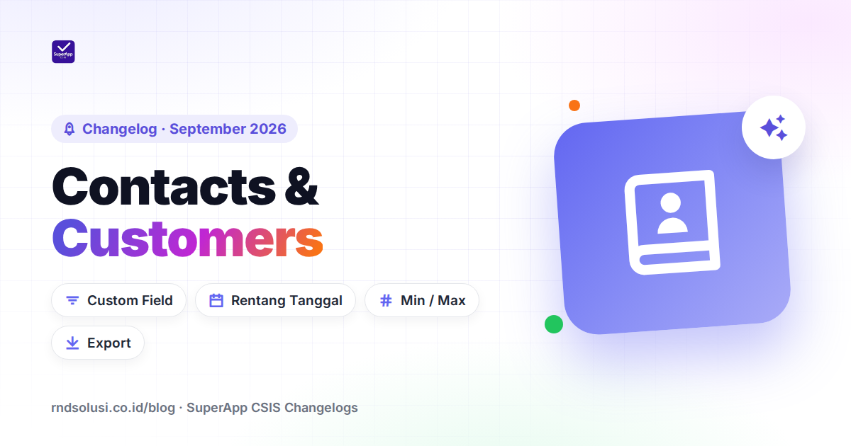 Filter Custom Field di Contacts dan Customers - Cover Image