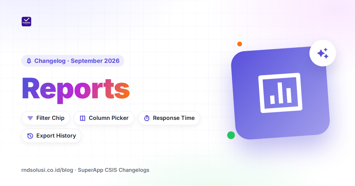 Reports & Export History Baru