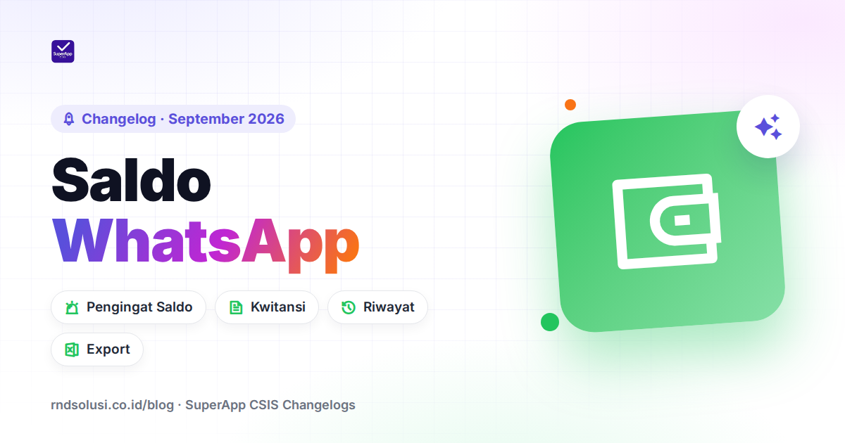 Saldo WhatsApp: Pengingat Saldo, Kwitansi Top-up, dan Halaman Baru - Cover Image