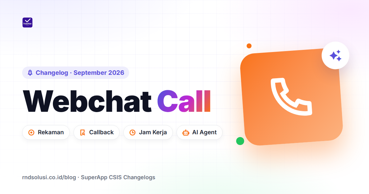Webchat Call: Rekaman Panggilan, Pelacakan Callback, dan Jam Kerja - Cover Image