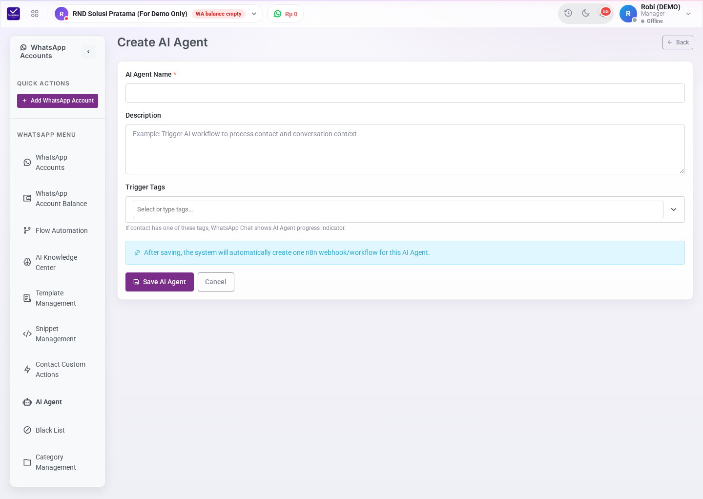 Form Create AI Agent